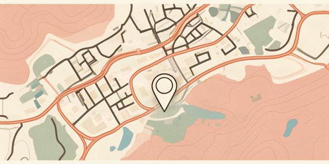 Mappa illustrata della zona di Quarto con una posizione segnalata in unnamed road